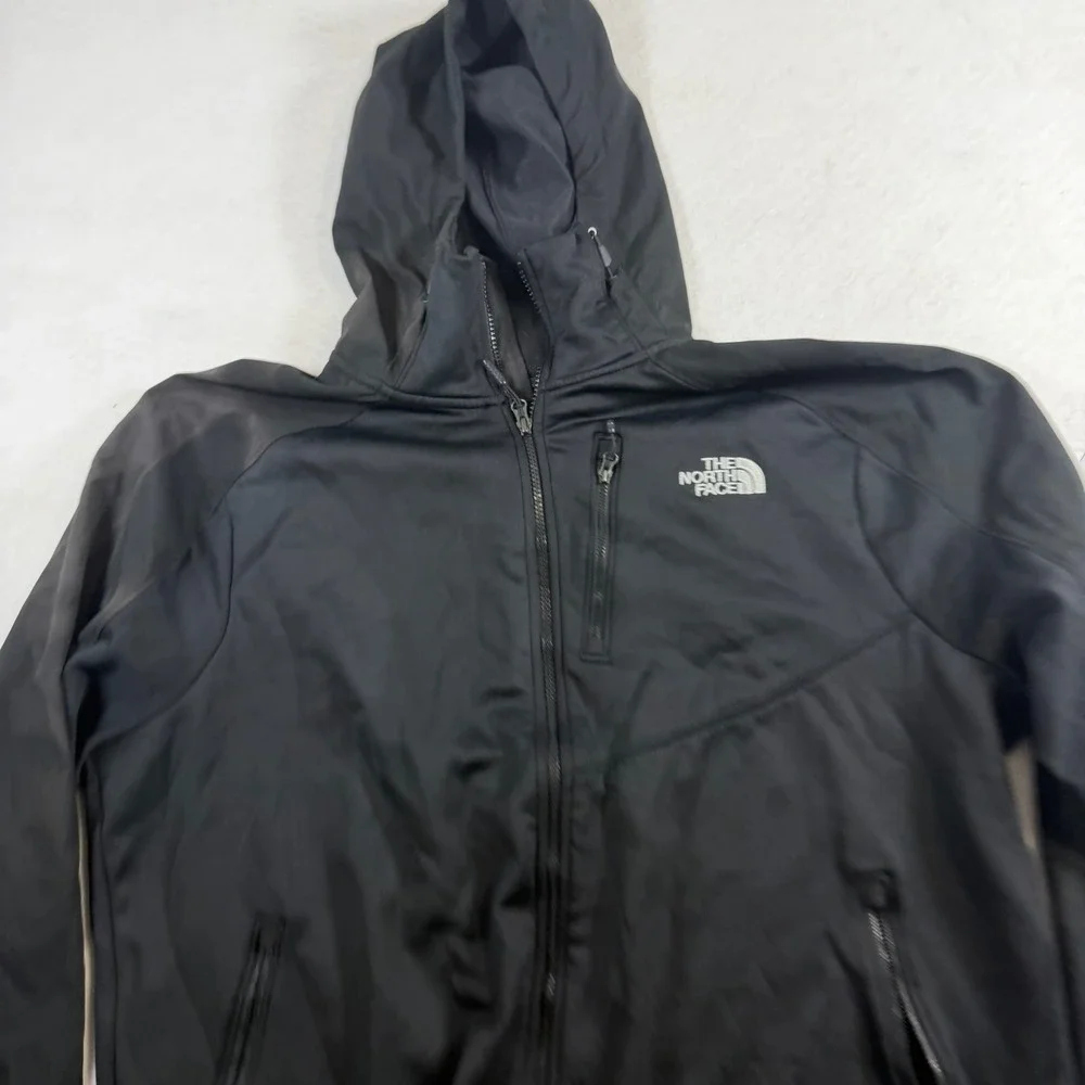 The North Face Mens Black Full Zip Hooded Softshell Jacket XXL 8169